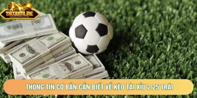 Thông tin cơ bản cần biết về kèo tài xỉu 2 25 trái
