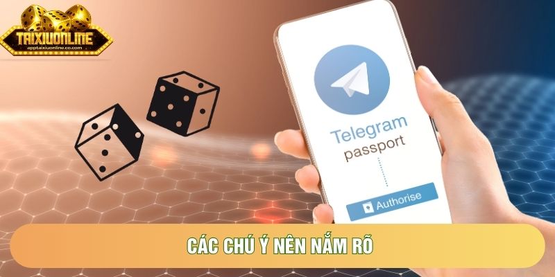 Các chú ý nên nắm rõ
